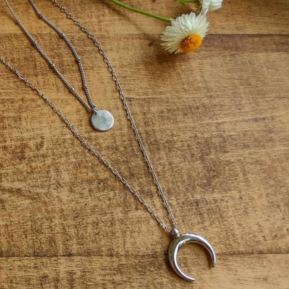 Necklace "AUTHENTICITY" / 100% stainless steel / silver version